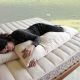 organic cotton & wool body pillow