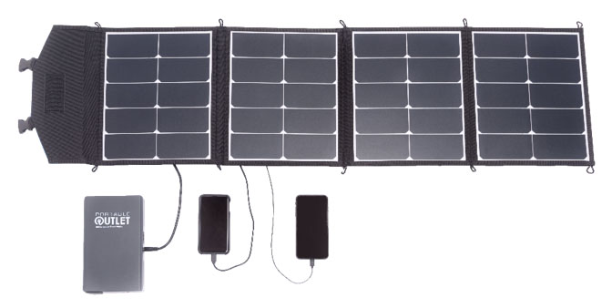 optional battery back up solar charger